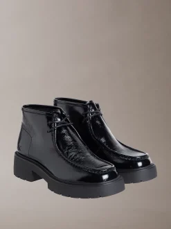 Calvin Klein Chunky Stiefel mit Absatz aus Leder^Damen Boots