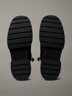 Calvin Klein Chunky Stiefel mit Absatz aus Leder und Schnürung^Damen Boots