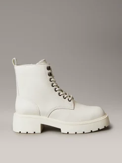 Calvin Klein Chunky Stiefel mit Absatz aus Leder und Schnürung^Damen Boots