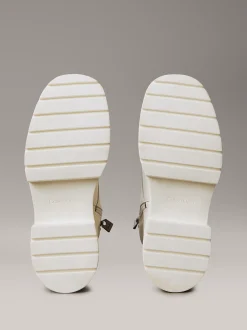 Calvin Klein Chunky Stiefel mit Absatz aus Leder und Schnürung^Damen Boots