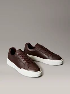 Calvin Klein CK Avenue – Leder-Sneakers mit Logo^Herren SneakerFrisch Eingetroffen