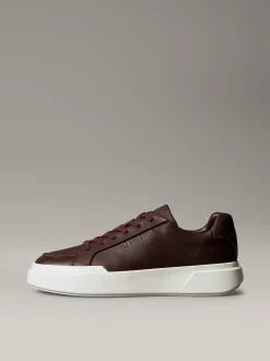 Calvin Klein CK Avenue – Leder-Sneakers mit Logo^Herren SneakerFrisch Eingetroffen