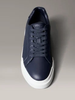 Calvin Klein CK Avenue – Turnschuhe aus weichem Leder mit Logoprägung^Herren SneakerFrisch Eingetroffen