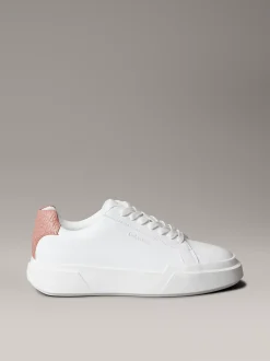 Calvin Klein CK Avenue – Turnschuhe aus weichem Leder mit Logoprägung^Damen SneakerFrisch Eingetroffen