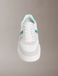 Calvin Klein CK Baseline - Sneakers aus Leder mit charakteristischem Logo^Herren SneakerFrisch Eingetroffen