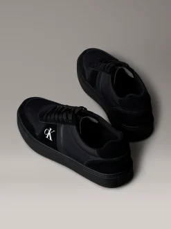 Calvin Klein CK Baseline - Sneakers aus Leder mit charakteristischem Logo^Herren SneakerFrisch Eingetroffen