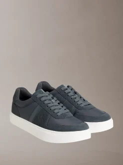 Calvin Klein CK Baseline - Sneakers aus Leder mit charakteristischem Logo^Herren SneakerFrisch Eingetroffen