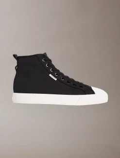 Calvin Klein CK Leo - High Top Sneakers aus Baumwoll-Canvas^Herren SneakerFrisch Eingetroffen