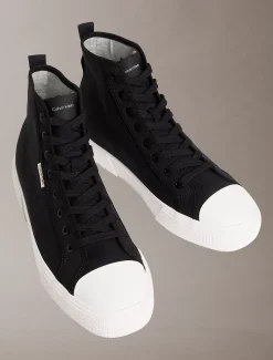 Calvin Klein CK Leo - High Top Sneakers aus Baumwoll-Canvas^Herren SneakerFrisch Eingetroffen