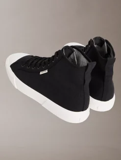 Calvin Klein CK Leo - High Top Sneakers aus Baumwoll-Canvas^Herren SneakerFrisch Eingetroffen