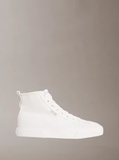 Calvin Klein CK Leo - High Top Sneakers aus Baumwoll-Canvas^Herren SneakerFrisch Eingetroffen