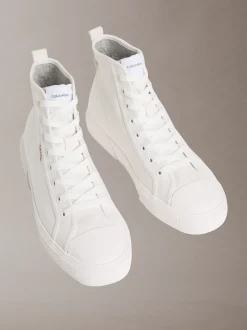 Calvin Klein CK Leo - High Top Sneakers aus Baumwoll-Canvas^Herren SneakerFrisch Eingetroffen