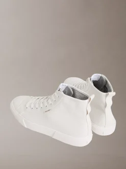 Calvin Klein CK Leo - High Top Sneakers aus Baumwoll-Canvas^Herren SneakerFrisch Eingetroffen