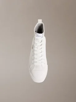 Calvin Klein CK Leo - High Top Sneakers aus Baumwoll-Canvas^Herren SneakerFrisch Eingetroffen