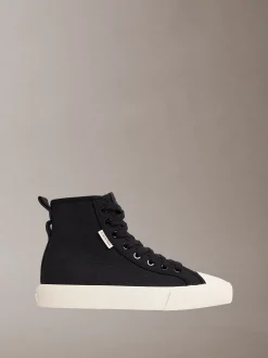 Calvin Klein CK Luna - High-Top Logo Sneakers aus Canvas^Damen SneakerFrisch Eingetroffen