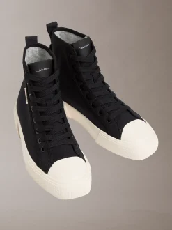 Calvin Klein CK Luna - High-Top Logo Sneakers aus Canvas^Damen SneakerFrisch Eingetroffen