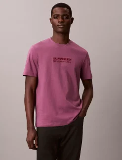 Calvin Klein CK NY Grafik-T-Shirt mit Rundhalsausschnitt^Herren T-shirts