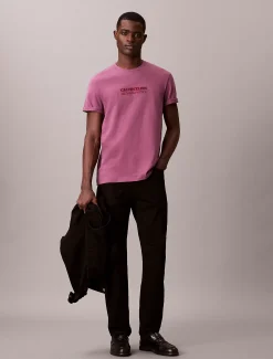 Calvin Klein CK NY Grafik-T-Shirt mit Rundhalsausschnitt^Herren T-shirts