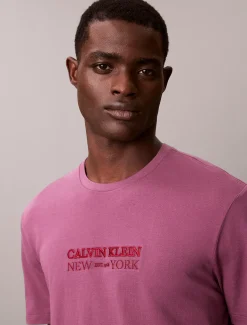 Calvin Klein CK NY Grafik-T-Shirt mit Rundhalsausschnitt^Herren T-shirts