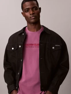 Calvin Klein CK NY Grafik-T-Shirt mit Rundhalsausschnitt^Herren T-shirts