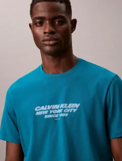 Calvin Klein CK NYC Grafik-T-Shirt mit Rundhalsausschnitt^Herren T-shirts