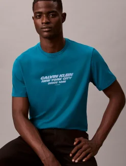 Calvin Klein CK NYC Grafik-T-Shirt mit Rundhalsausschnitt^Herren T-shirts