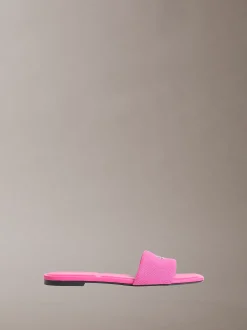 Calvin Klein CK Provence - Flache Sandalen mit eckiger Zehenpartie^Damen SandalenFrisch Eingetroffen