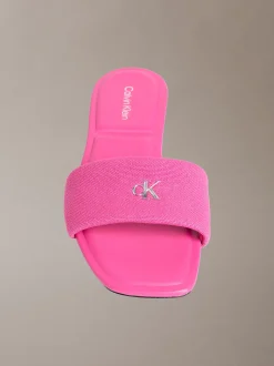 Calvin Klein CK Provence - Flache Sandalen mit eckiger Zehenpartie^Damen SandalenFrisch Eingetroffen