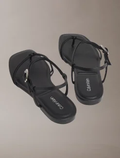 Calvin Klein CK Provence - Sandalen mit eckiger Zehenpartie^Damen SandalenFrisch Eingetroffen