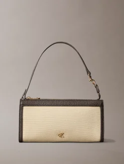 Calvin Klein Clutch aus Canvas mit Monogramm-Logo^Damen Geldbörsen & Etuis