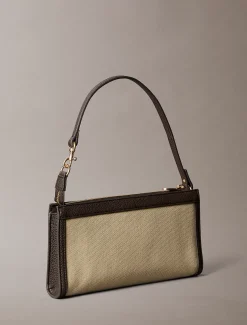 Calvin Klein Clutch aus Canvas mit Monogramm-Logo^Damen Geldbörsen & Etuis