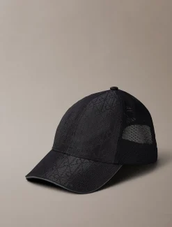 Calvin Klein Cordura®-Trucker-Kappe mit Emblem-Logo^Herren Kappen & MützenFrisch Eingetroffen