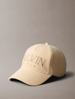 Calvin Klein Corduroy Logo Kordkappe^Damen Hüte & MützenFrisch Eingetroffen
