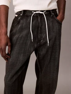 Calvin Klein Cotton Linen Pull On Jeans^Herren Passform-guide Für Denims|Baggy