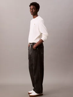 Calvin Klein Cotton Linen Pull On Jeans^Herren Passform-guide Für Denims|Baggy