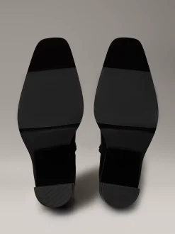 Calvin Klein Cowboy Ankle Boots aus Leder mit Reißverschluss^Damen Boots