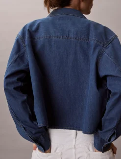 Calvin Klein Cropped Dad-Hemd aus Denim^Damen Hemden & Blusen|T-shirts & Tops