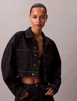 Calvin Klein Cropped Jeansjacke^Damen Jeansjacken|JackenFrisch Eingetroffen