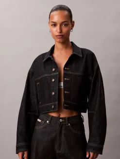 Calvin Klein Cropped Jeansjacke^Damen Jeansjacken|JackenFrisch Eingetroffen