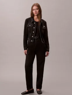 Calvin Klein Cropped Jeansjacke im 90er-Jahre-Look^Damen JackenFrisch Eingetroffen