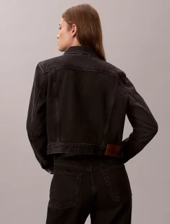 Calvin Klein Cropped Jeansjacke im 90er-Jahre-Look^Damen JackenFrisch Eingetroffen