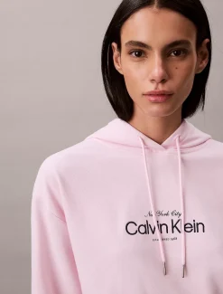 Calvin Klein Cropped Logo-Hoodie^Damen Sweatshirts & Hoodies