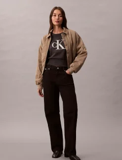 Calvin Klein Cropped Monologo-Pullover^Damen Strickdesigns