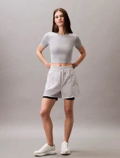 Calvin Klein Cropped Performance-Gym-T-Shirt^Damen Tops & T-shirts|T-shirts & Tops