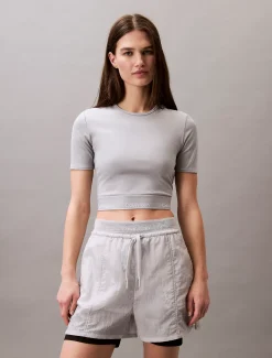 Calvin Klein Cropped Performance-Gym-T-Shirt^Damen Tops & T-shirts|T-shirts & Tops