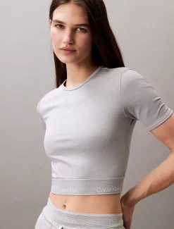 Calvin Klein Cropped Performance-Gym-T-Shirt^Damen Tops & T-shirts|T-shirts & Tops