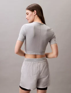 Calvin Klein Cropped Performance-Gym-T-Shirt^Damen Tops & T-shirts|T-shirts & Tops