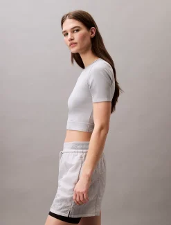 Calvin Klein Cropped Performance-Gym-T-Shirt^Damen Tops & T-shirts|T-shirts & Tops