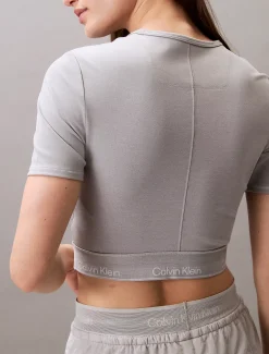 Calvin Klein Cropped Performance-Gym-T-Shirt^Damen Tops & T-shirts|T-shirts & Tops