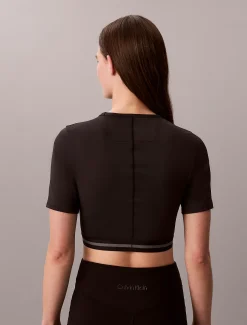 Calvin Klein Cropped, schnell trocknendes Performance-Gym-T-Shirt^Damen Tops & T-shirts|T-shirts & Tops